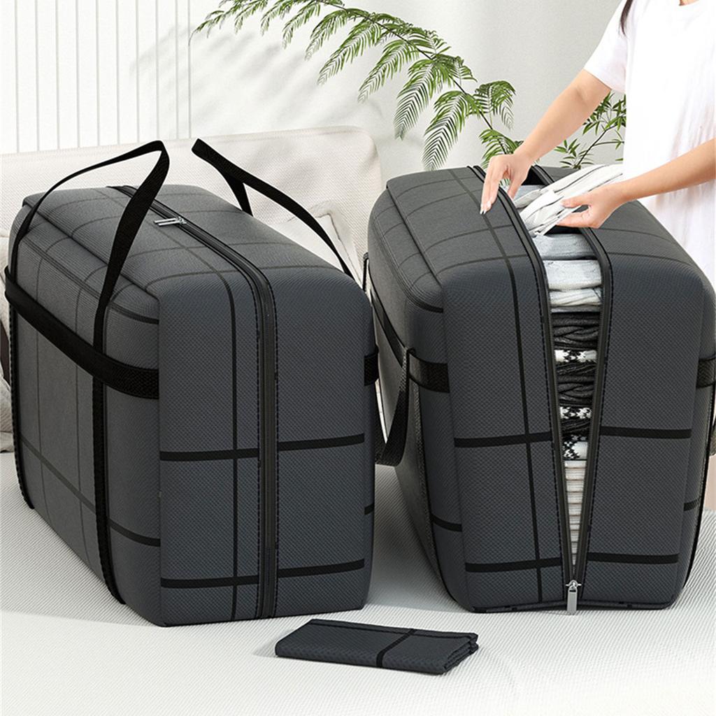 Thickened Composite Fabric Storage Bag Dustproof Clothes Organizer with Zippers Large Capacity Clothing Container