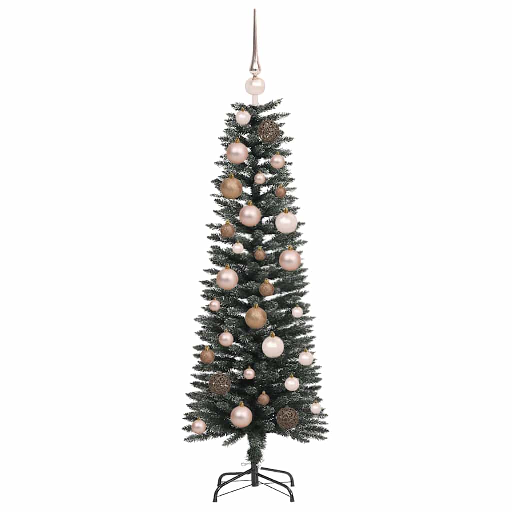 Artificial Christmas Tree with 150 LEDs and Stand Green 120 cm