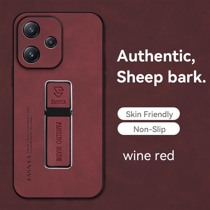 Для Redmi 12 5G чехол роскошный магнитный держатель кожаные чехлы для телефонов для Xiaomi Redmy Redmi12 5G 6.79" противоударный бампер задняя крышка