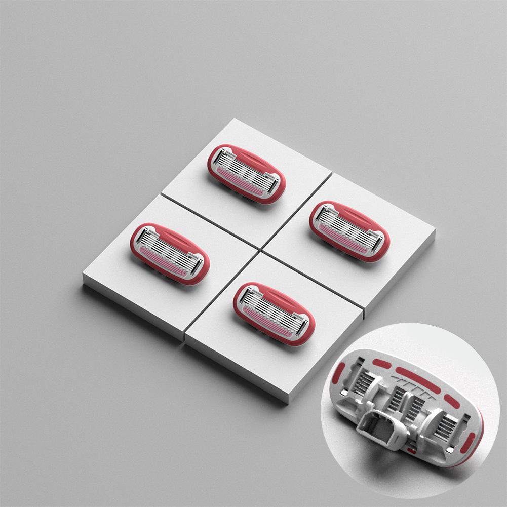 Портативный женский бритвенный набор Ручная бритва для бикини Удалитель волос для женщин Частное тело С картриджами для ухода за кожей