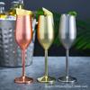 Stainless Steel Champagne Glass Red Wine Glass Cocktail Glass Creative Metal Wine Glass Bar