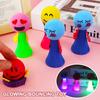 10Pcs Spring Jumping Man Toy Press Kids Bouncing Launcher Cartoon Expression Ball Boys Game Toddlers Girls Kindergarten