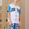 Jordan Shirt Comfortable Soft Lightweight Breathable Short Sleeve Kids Tops North-Carolina-Blue JD2322032GS-001_DS