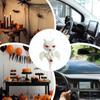 Подвеска для автомобиля на Хэллоуин, украшение для салона автомобиля, призрачный кот, декоративные украшения для автомобиля, изготовленные вручную из фетра, автомобильный брелок, милый Хэллоуин