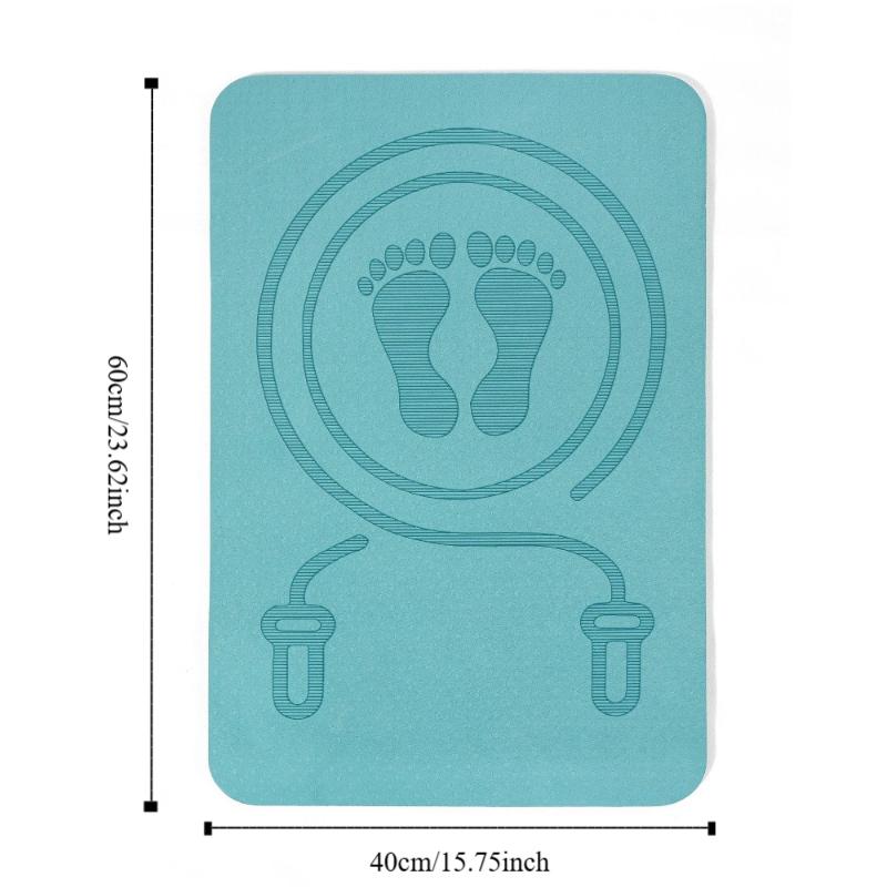 Non Slip Yoga Fitness Mats Anti-noise Skipping Mat Floor Mats Jump Rope Mat Pilates Exercise
