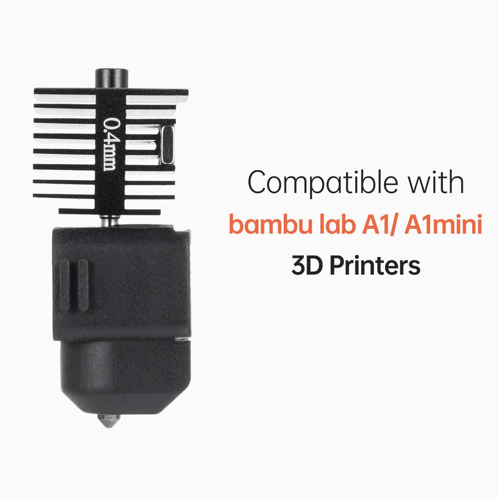 Hot End Kit Extruder Replacement Accessory Compatible with Bambu Lab A1 A1mini 3D Printers High