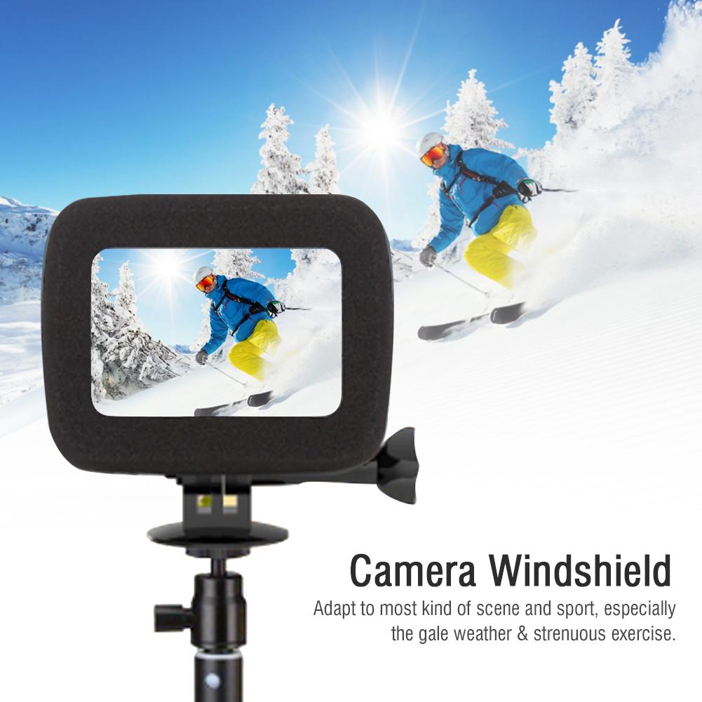Action Camera Windslayer Windshield Noise Reduction Windproof Case for GOPRO HERO8 black