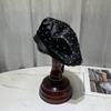 2024 Новый атласный берет со стразами, женская модная черная шляпа художника, весенне-осенняя восьмиугольная шляпа Newsboy Gorras Casquette
