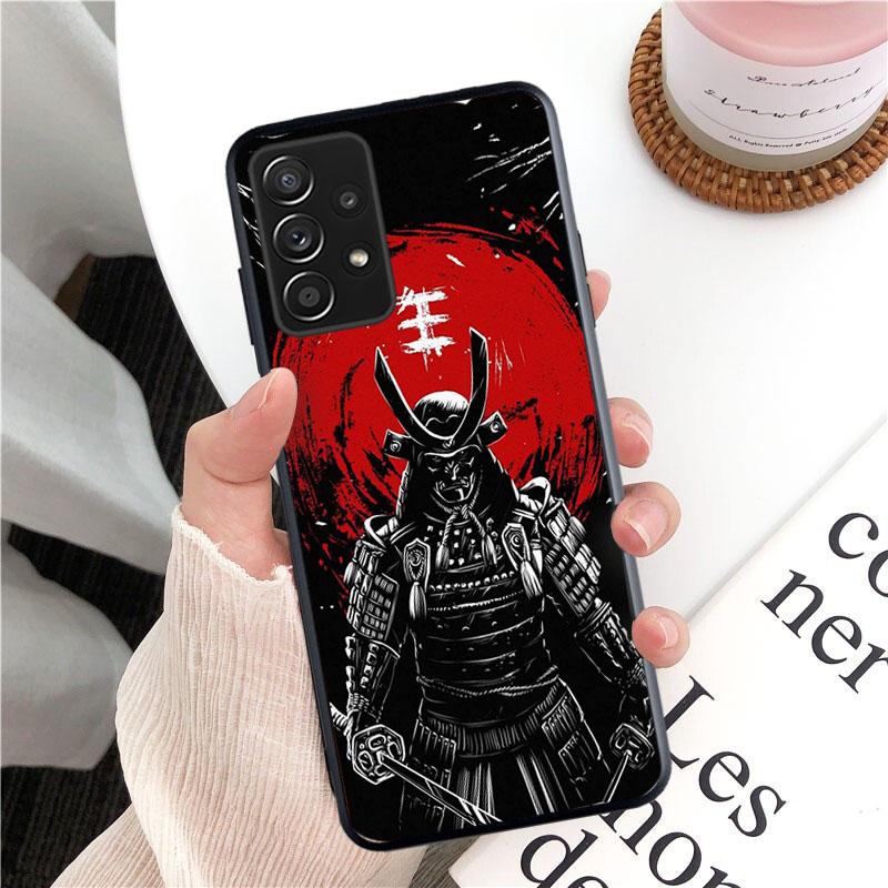 Samurai Oni Mask Phone Case for Samsung Galaxy A13 A22 A12 A32 A71 A11 A21S A33 A52 A72 A51 A50 A70 A31 M31 Funda Coque Case