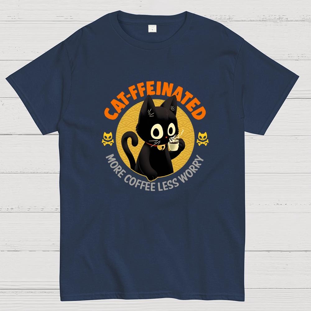 CATFFEINATED Cotton Summer Casual Cool Loose T-Shirt