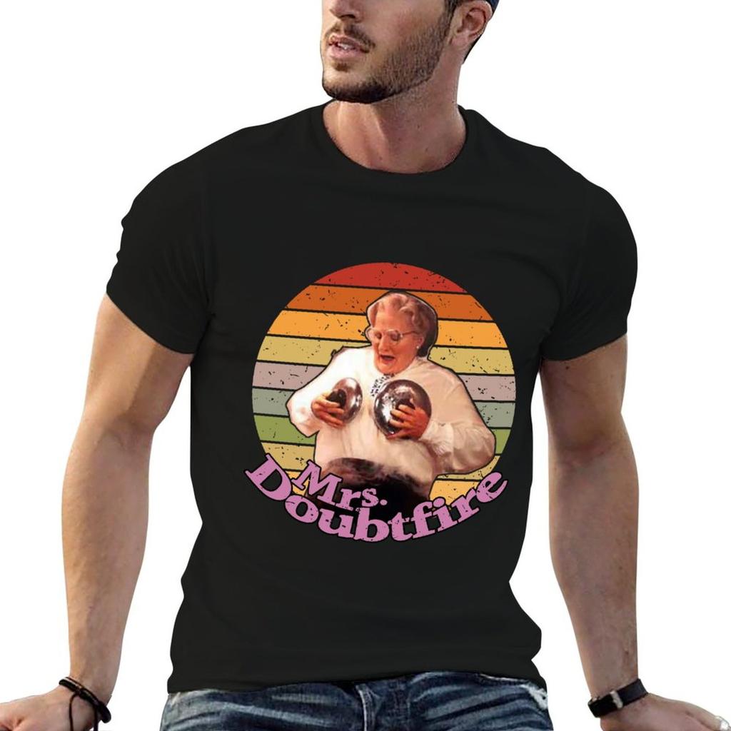 Mrs Doubtfire Tshirt Light Athletic Short Sleeve Tee Shirt