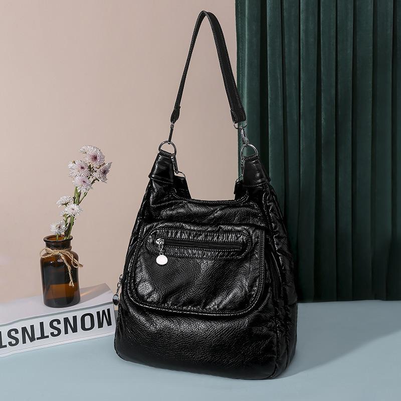 Многофункциональные белые рюкзаки, модный мытый мягкий рюкзак из искусственной кожи с защитой от воров, школьная сумка большой вместимости для девочек-подростков