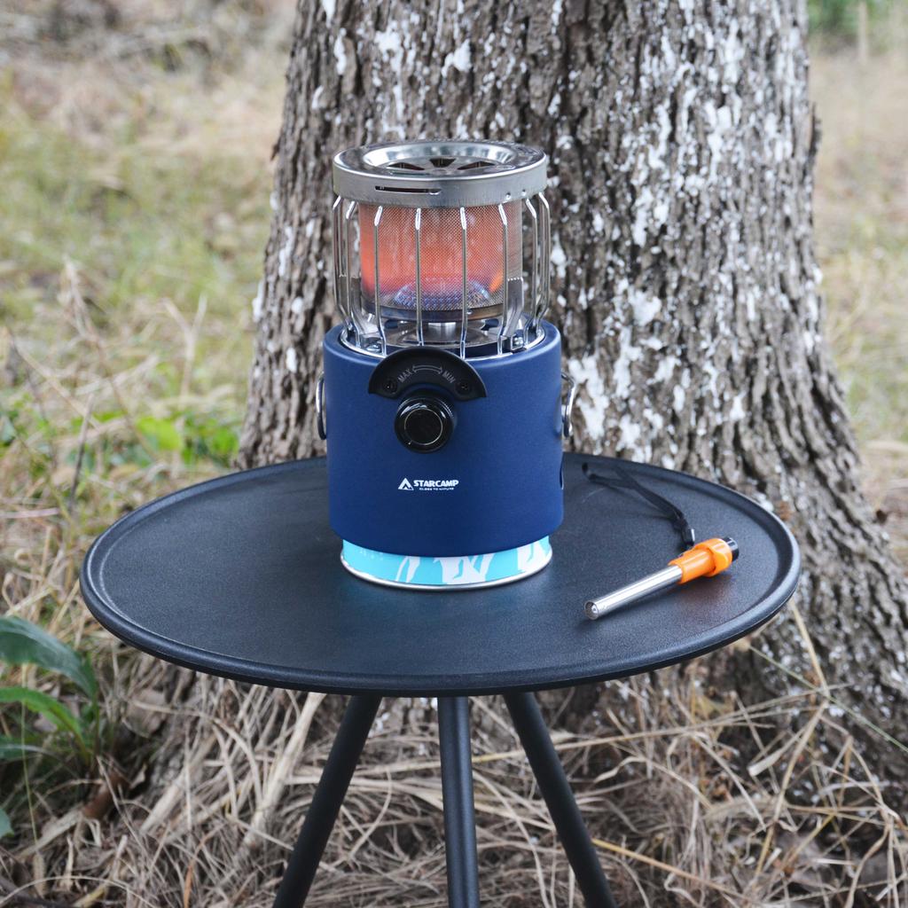 STARCAMP 2-in-1 Mini Metal Gas & Stove Foldable & Portable for Outdoor Camping Backpacking Hiking & Picnics Fuel Propane Butane
