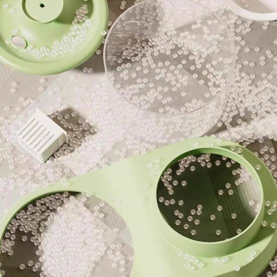 Диспенсер для воды и еды для кошек 2 в 1 Автоматическая кормушка для кошек 1 л Набор из фонтана для воды и миски для еды для кошек, живущих в помещении, и маленьких собак