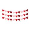 Valentines Day Red Heart Banner Garland Bunting Love Heart Paper Banner Valentines Day Decoration Birthday Party Banner String