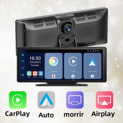 10.26" Экран CarPlay DVR: 4K Фронтальная, 1080P Задняя, Видеорегистратор с ночным видением