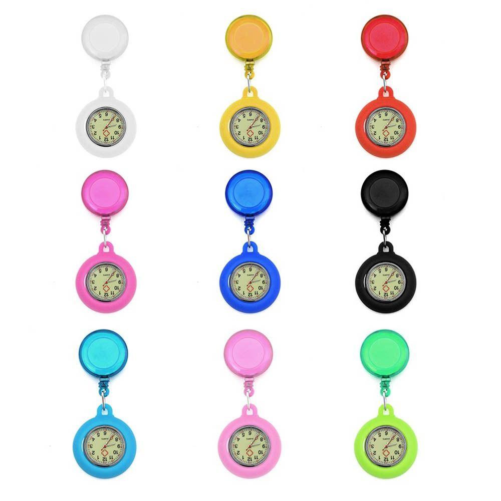 Clip-on Pocket Watch Hanging Doctor Hanging Luminous Retractable Nurse Watch  Doctor