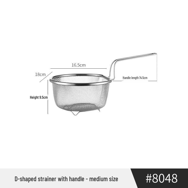 Большая японская ложка-дуршлаг из нержавеющей стали для лапши, пельменей и хот-пота