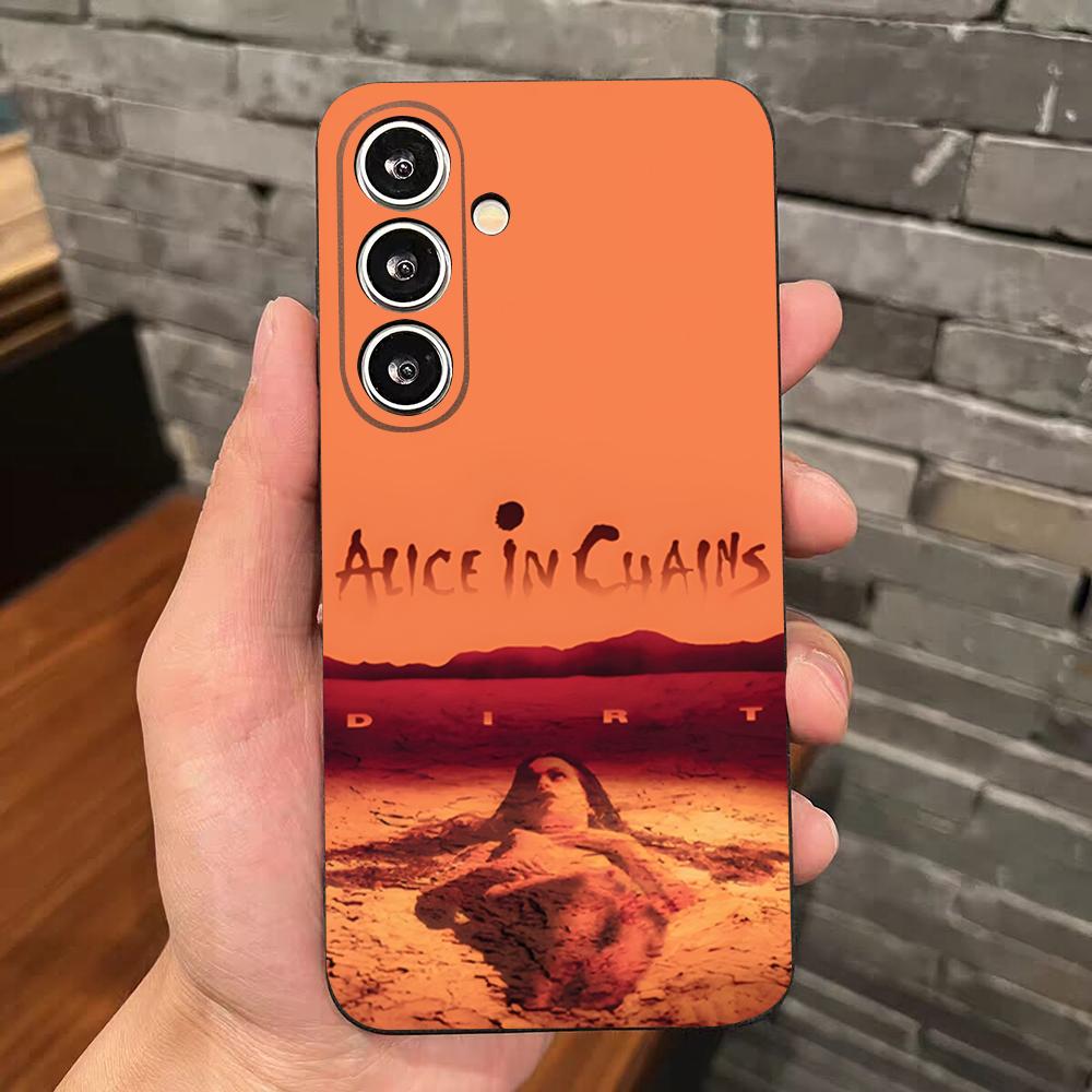 Retro Band Alice In Chains Phone Case For Samsung S26 S25 Edge S24 S23 S22 S21 S20 Ultra Plus Fe Galaxy Silicon Cover