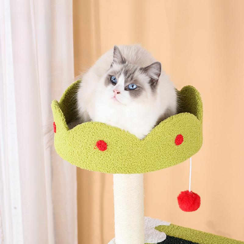 Кошачье дерево Кошачья башня, Многоуровневое кошачье дерево для домашних кошек, Высокое кошачье дерево для больших кошек Kitty, Центр деятельности с мебелью для кошек