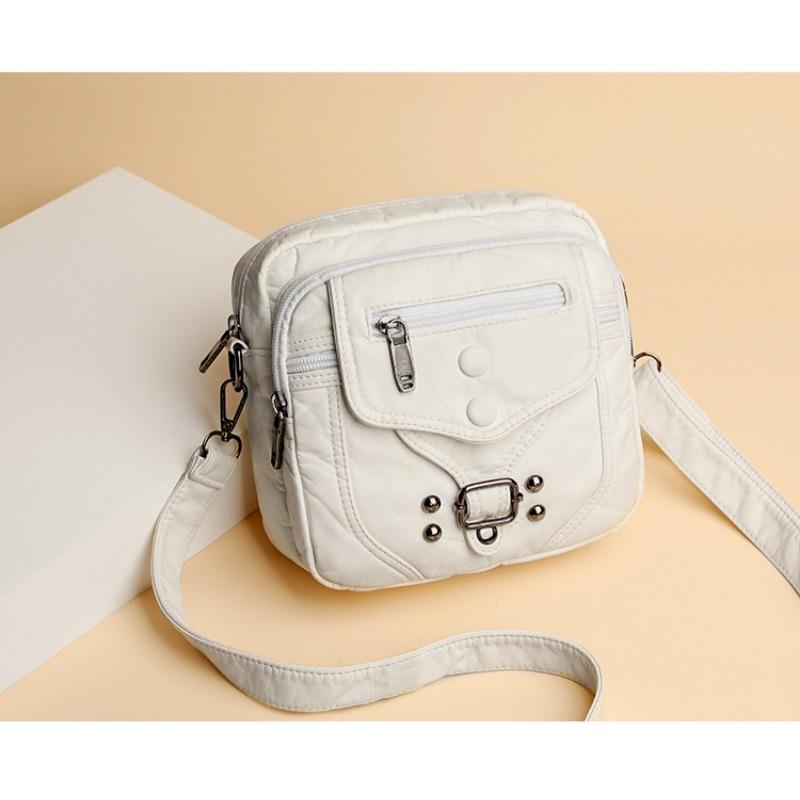Soft Leather Small Bag, Ladies' Casual Shoulder Crossbody Bag, Mobile Phone Bag, Mini Small Bag