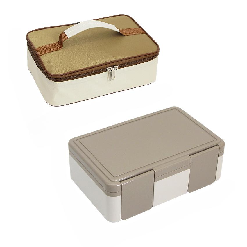 1450 мл Bento Box для детей, 4 отделения, герметичные ланч-боксы с ложкой и вилкой, микроволновый разогрев, портативный герметичный пищевой контейнер