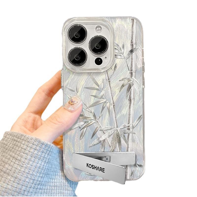 Подходит для чехла для мобильного телефона Apple 15pm Iphone13pro Бамбуковая подставка 14 Высококачественная перьевая пряжа 12/11 Китайский стиль