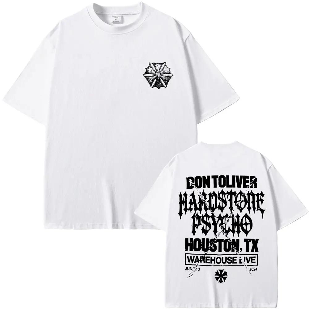 Rapper Don Toliver Hardstone Psycho Album Graphic T Shirt Men Hip Hop Oversized Gothic Tshirt Mens Vintage Punk Rock Tshirt