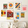 Выставочные плакаты и принты Баухауза, абстрактная геометрия Кита, настенная живопись на холсте, картина для гостиной, украшение дома, без рамки