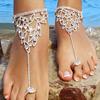 Stonefans Fashion Rhinestone Finger Anklet Bracelet For Women Festival Accessories Barefoot Sandal Anklet Boho Jewelry Wholesale