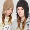 ROIDESROIS [1+1] Короткая вязаная шапка-ушанка (5 цветов)