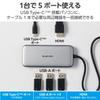 Док-станция ELECOM USB Hub USB PD 100 Вт Совместимость USB 10 Гбит/с x 3 4K60 Гц HDMI x 1 Зарядка x 1 WindowsMac iPad Silver Type-C USB-C DST-C26SV