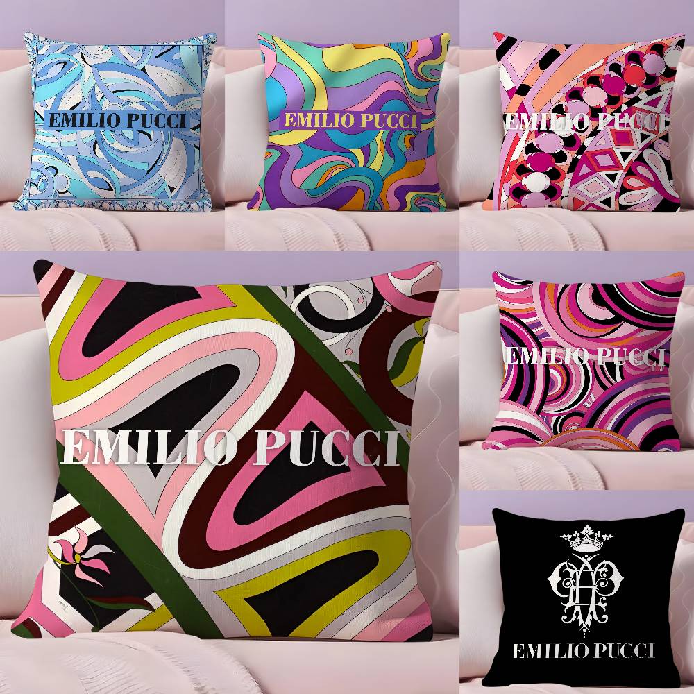 Fashion E-Emilio-O P-Pucci Pillow Case Ultra Soft Skin Friendly Fabric Cloud Like Comfort & Concealed Zipper