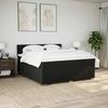 Maison Exclusive - Sommier à lattes de lit avec matelas Noir 180x200 cm Tissu