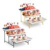 3-Tier Dessert Stand Fruits Pastries Appetizers Tray Elegant Display Rack for Buffet Tables Parties Modern Kitchen Organizer
