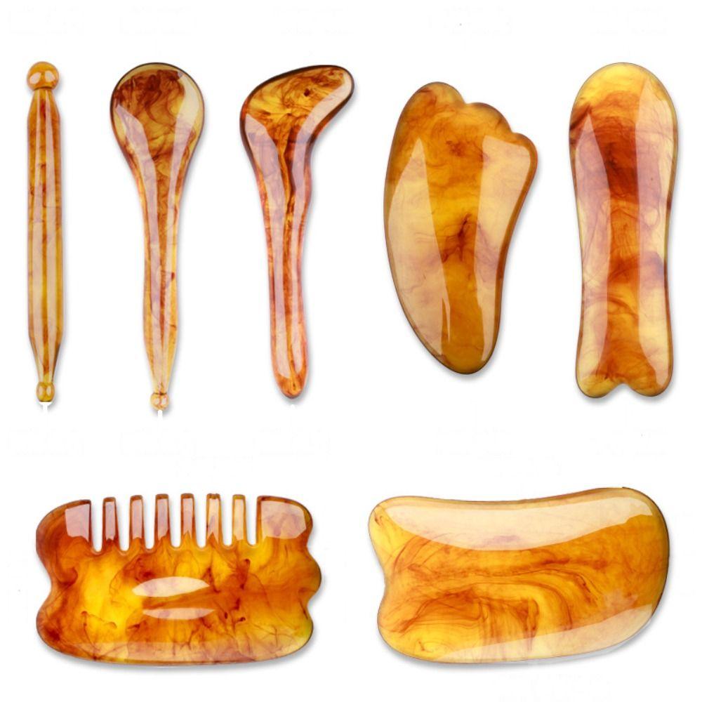 Инструмент для ухода за кожей Шея Тело Красивый Массажная расческа Доска Гуа Ша Скребок для лица Массажер для лица