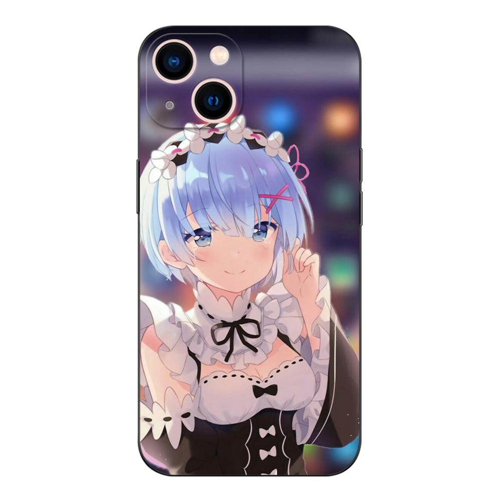 Black Tpu Case For Vivo Y01 Y2 Y12S Y12A Y50 Y15 Y15A Y15S Y17 Y3 Y11 Y50 Y50T Y51S 2019 2020 5G Ram Rem Anime Cartoon