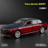 Масштаб 1/24 BMW THE I7 G70 M70L Чистый Электрический Новая Энергия Лимузин Сплав Металл Литой Модель Автомобиля Звук и Свет Украшения Подарок Ребенок