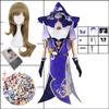  Косплей Костюм Лизы Аниме Лиза Парик Платье Шляпа Перчатки Наряды Лиза Костюм Женщины Косплей