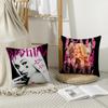 Singer B-Bad G-Gyal Cushion Cover Breathable Linen Pillow Cover Skin-Friendly Home Decor Pillowcase With Hidden Zipper