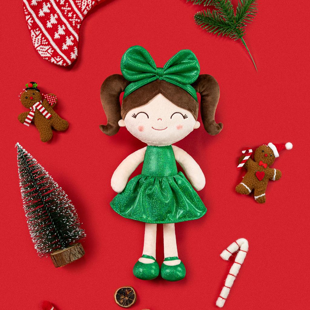 Мягкая игрушка для малышей Рождественские мягкие куклы Плюшевые игрушки Ограниченный выпуск Рождественские подарки для маленьких девочек