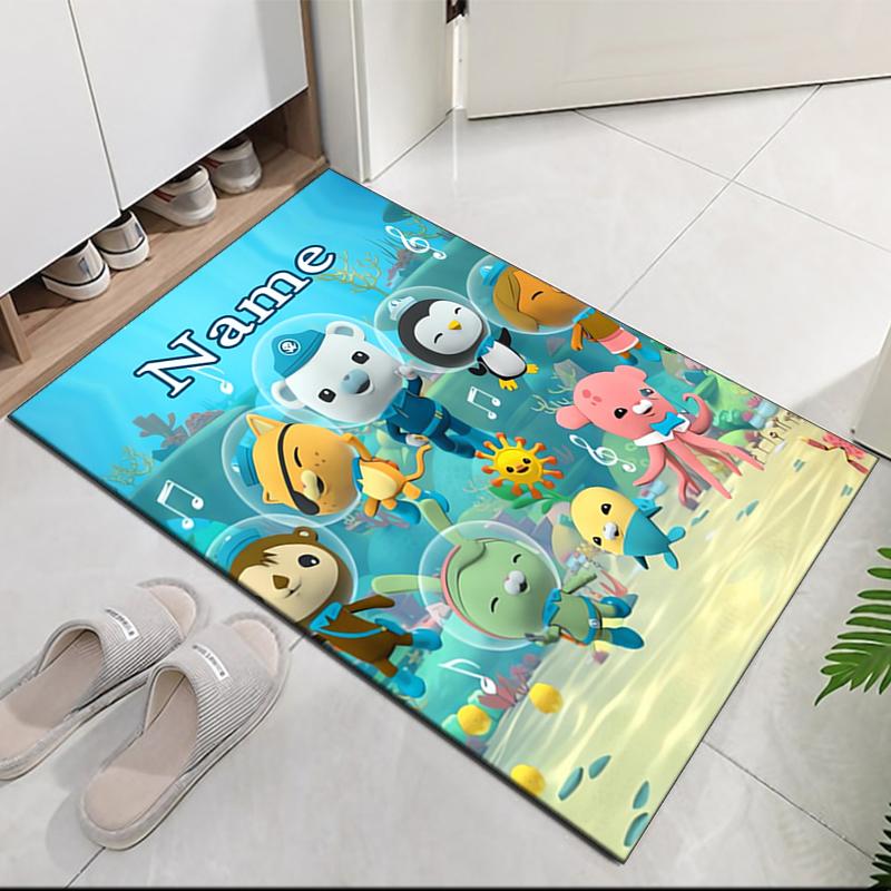 Custom Name The Octonauts Printed Carpet, for Office Chair Living Room Bedroom Kitchen Room Decor Gifts.