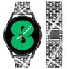 Ремешок 20 мм 22 мм для Samsung Galaxy Watch 4/5/6/pro/classic 43 мм 47 мм 45 мм металлический браслет с бриллиантами correa HUAWEI GT 2e 3 pro ремешок