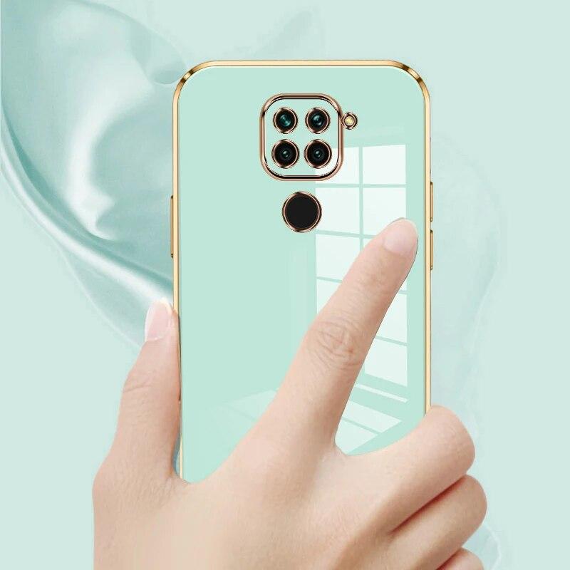 Чехол для Xiaomi Redmi Note 9 Redmi Note 9, чехол M2003J15SC M2003J15SG, роскошный чехол для телефона с квадратным покрытием, противоударная задняя крышка