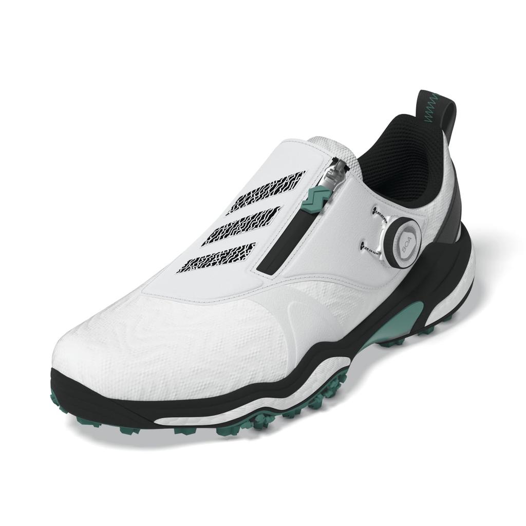 Adidas Golf Code Chaos 25 Boa Golf Size Cm Men's Shoes, White/Core Black/Pure Teal, 26.0