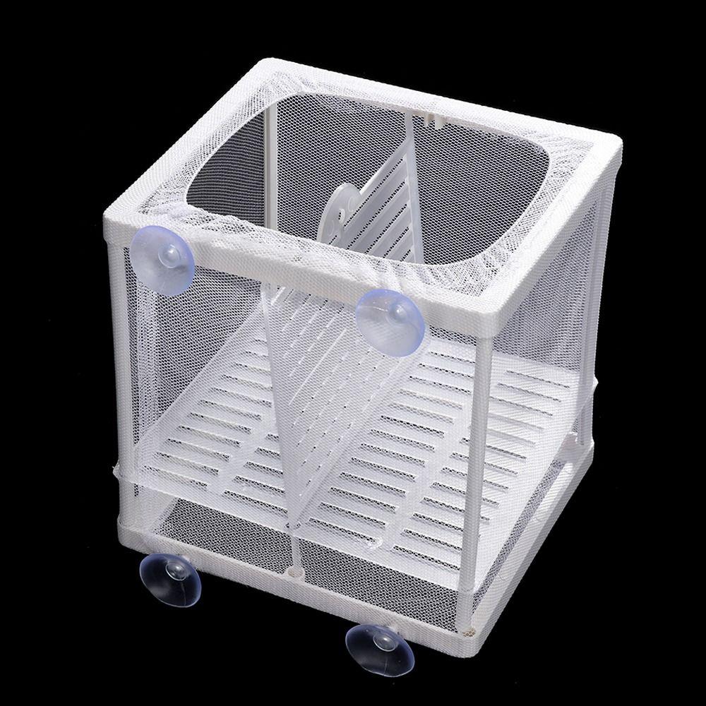 Flexible Double Net Hatchery Aquarium Incubator Breeder Grow Seed Holder Breeding Isolation Box
