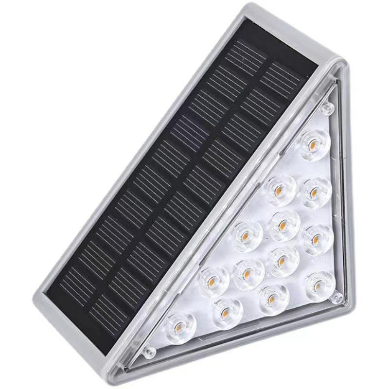 Outdoor Solar Step Light Patio Lighting Garden Arrangement Balcony Fence Railing Decorative Light Stair Tread Light