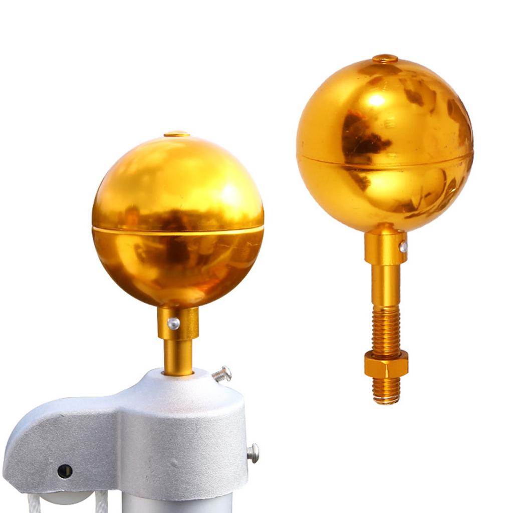 Погодоустойчивый навершие для флагштока Прочное навершие-шар для флагштока Украшение Погодоустойчивые дизайны Сфера для использования на открытом воздухе