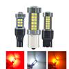2Pcs LED W16W T15 Car Reversing Light 54 SMD 1156 PY21W BAU15S Turn Signal BAY15D P21/5W 1157 Brake Light W21/5W 7440 W21W T20 7443 Rear Fog Light