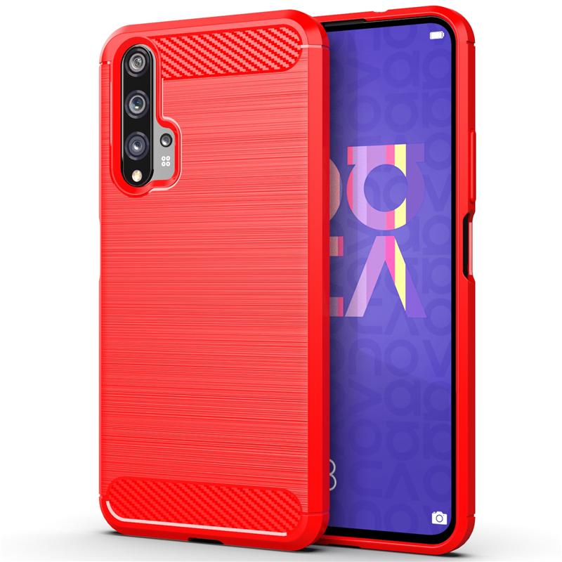 Для Nova 5T силиконовый чехол противоударная задняя крышка для Huawei Nova 5t pro чехлы для телефонов для nova5t pro чехол из углеродного волокна Coque Fundas
